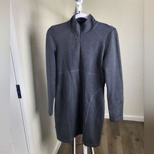 Athleta Cassidy Ponte Knit Long Sleeve Gray Dress Small